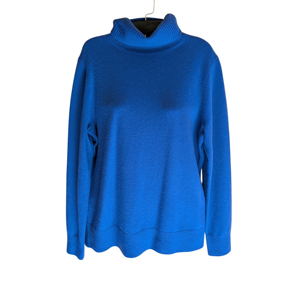 Lands' End Turtleneck Sweater Women M Cashmere Luxury Minimalist Preppy Classic